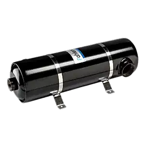 Pahlen Maxi‑Flo havuz ısıtıcısı (ısı değiştiricisi) – asit geçirmez AISI 316L paslanmaz çelikten spiral tip, kompakt ve dayanıklı.