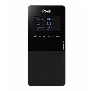 Havuzlarda otomatik dezenfeksiyon sağlayan PoolSquad® Pro tuz klor jeneratörü ve pH-ORP kontrol sistemi