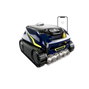 Havuz temizleme robotu RF 5400 iQ, 12×6 m havuzlarda 150 dk boyunca kablosuz temizlik sağlar.